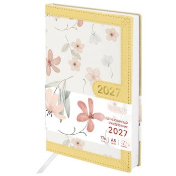 ���������� ������������ 2027, �5,138x213 ��, BRAUBERG "Vista Evoke", ��� ����, �������, "Yellow pattern", 117965