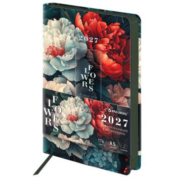���������� ������������ 2027, �5, 138x213 ��, BRAUBERG "Vista", ��� ����, ������, "Flowers", 117985