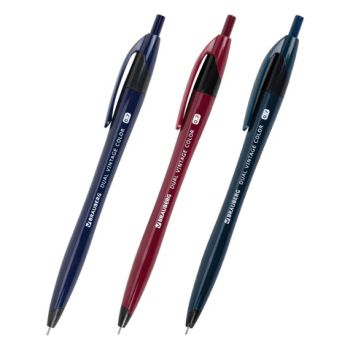 ����� ��������� �������� �������������� BRAUBERG "DUAL VINTAGE COLOR", �����, ������� ���� 0,7 ��, ����� ������ 0,35 ��, 144328