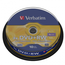  DVD+RW() VERBATIM 4,7Gb  Cake Box 43488 (/ - 4887)