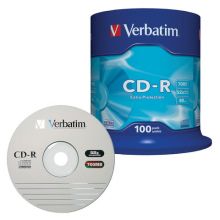  CD-R VERBATIM 700 Mb 52,  100 ., Cake Box, 43411