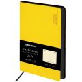 Ежедневник датированный 2026 А5 138x213 мм, BRAUBERG "Metropolis Mix", под кожу, гибкий, желтый, 117441