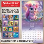 ��������� ��������� ���������� 2027 �., BRAUBERG, 12 ������, 21,4�42,8 ��, ����, "Magic animals", 118431