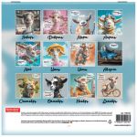 ��������� ��������� ���������� 2027 �., BRAUBERG, 12 ������, 21,4�42,8 ��, ����, "Funny goats", 118432