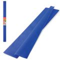 Цветная бумага крепированная плотная, растяжение до 45%, 32 г/м2, BRAUBERG, рулон, синяя, 50х250 см, 126535