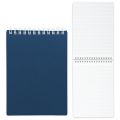 Блокнот А5, 80 л., гребень, пластиковая обложка, HATBER, "Темно-синий", 145х205 мм, 80Б5В1гр 03411, B196526