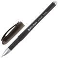 Ручка гелевая BRAUBERG "Impulse", игольчатый узел 0,5 мм, линия 0,35 мм, резиновый упор, черная, 141183
