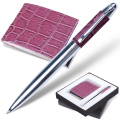 Набор GALANT "Prestige Collection": ручка, визитница, бордовый "крок.кожа", подар.кор., 141379, Китай