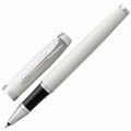 Ручка-роллер PARKER "IM Core White Lacquer CT", белый глянцевый лак, латунь, хромированные детали, черная, 1931674