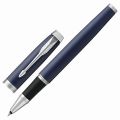Ручка-роллер PARKER "IM Core Matte Blue CT", темно-синий матовый лак, латунь, хромированные детали, черная, 1931661