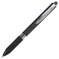 Ручка гелевая автоматическая PENTEL (Япония) "Oh! Gel", узел 0,7 мм, линия 0,35 мм, резиновый упор, черная, K497-AN