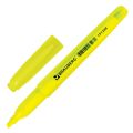 Текстовыделитель BRAUBERG "Vivid", ЖЕЛТЫЙ, круглый корпус, линия 1-3 мм, 151228