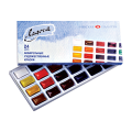 Краски акварельные художественные "Ладога", 24 цвета, кювета 2,5 мл, картонная коробка, 2041026