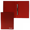 Папка с металлическим скоросшивателем BRAUBERG стандарт, красная, до 100 листов, 0,6 мм, 221632