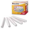 Мел белый BRAUBERG АНТИПЫЛЬ, КОМПЛЕКТ 100 шт., круглый, 223550