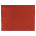 Папка на резинках BRAUBERG "Office", красная, до 300 листов, 500 мкм, 227711