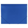 Папка на резинках BRAUBERG "Office", синяя, до 300 листов, 500 мкм, 227712