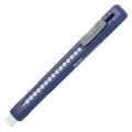 Ластик PENTEL (Япония) "Clic Eraser", 117х12х15 мм, белый, выдвижной, ПВХ, синий держатель, ZE80-C