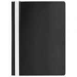 Скоросшиватель пластиковый STAFF, А4, 100/120 мкм, черный, 229239