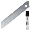 Лезвия для ножей 18 мм STAFF, комплект 10 шт., толщина лезвия 0,38 мм, в пластиковом пенале, 235466