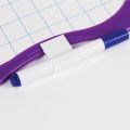 Доска для рисования с маркером и губкой, ЮНЛАНДИЯ, 190х270 мм, клетка, фиолетовая рамка, подвес, 236898