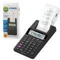 Калькулятор CASIO печатающий HR-8RCE-BK-W-EC, 12 разрядов, питание от батареек (4 х АА) или адаптера (250402)