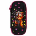 Пенал ЮНЛАНДИЯ, 1 отделение, 1 откидная планка, карман, EVA покрытие soft-touch, 22х10х5 см, "Tiger cub", 273185