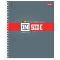 Тетрадь А5, 120 л., HATBER, гребень, клетка, обложка картон, 3 разделителя, "INSIDE"