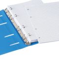 Тетрадь на кольцах, 80 л., BRAUBERG, А5, 160х205 мм, клетка, обложка пластик, "Голубой"