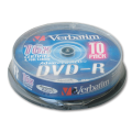 Диск DVD-R(минус) VERBATIM 4,7Gb Cake Box 43523 (ш/к-5235)