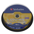 Диск DVD+RW(плюс) VERBATIM 4,7Gb Cake Box 43488 (ш/к - 4887)