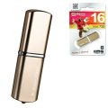 Флэш-диск 16 GB, SILICON POWER LuxMini 720, USB 2.0, металлический корпус, бронзовый, SP16GBUF2720V1Z