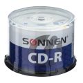 Диски CD-R SONNEN 700 Mb 52x Cake Box, КОМПЛЕКТ 50 шт., 512570