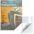 Обложки д/переплета FELLOWES, КОМПЛЕКТ 100шт, Chromolux, А4, картон 250г/м2, белые, FS-53780