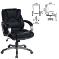 Кресло офисное BRABIX "Eldorado" EX-504, экокожа, черное, 530874