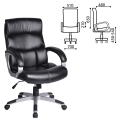 Кресло офисное BRABIX "Impulse" EX-505, экокожа, черное, 530876