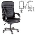 Кресло офисное BRABIX Omega EX-589, экокожа, черное, 531400