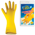 Перчатки хоз.латексные DR.CLEAN (Доктор Клин), без х/б напыления, размер L (большой), ш/к 44845