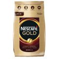 Кофе молотый в растворимом NESCAFE (Нескафе) "Gold", сублимированный, 750 г, мягкая упаковка