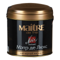 Чай MAITRE (МЭТР) "Мэтр де Люкс", черный, листовой, ж/б, 100г, бар165р