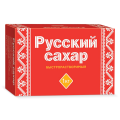 Сахар-рафинад РУССКИЙ 1 кг (196 кусочков, размер 15*16*21мм), картонная упаковка, ш/к 0127
