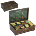 Чай GREENFIELD, НАБОР 96 пакетиков (8 вкусов по 12 пак) в деревянной шкатулке, 177,6г, ш/к 04636