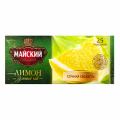 Чай "Майский"зеленый с лимоном, 25 пакетиков