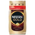 Кофе молотый в растворимом NESCAFE (Нескафе) "Gold", сублимированный, 900 г, мягкая упаковка
