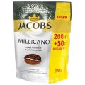 Кофе молотый в растворимом JACOBS (Якобс) "Millicano", 250 г, мягкая упаковка
