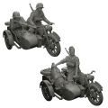 Модель для склеивания МОТО "Мотоцикл BMW R-12 немецкий с коляской", масштаб 1:35, ЗВЕЗДА, 3607