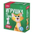 Набор для изготовления игрушки из глины "Кот", глина, краски, стек, LORI, Гл-004