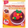 Набор для лепки на магните ПЛАСТИШКА "Ароматная выпечка", тесто для лепки, стек, магнит, LORI, Мт-002